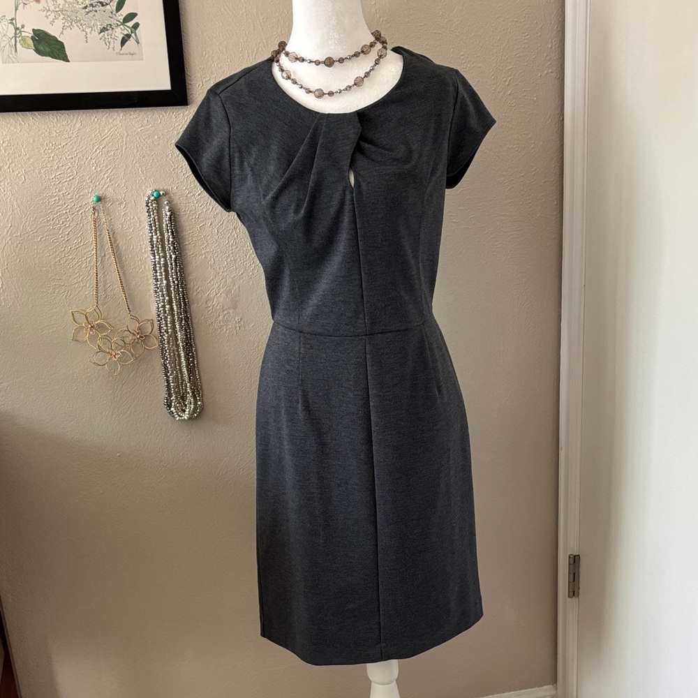 Clear out!!!  Banana Republic Dark Gray Midi Dress size 4